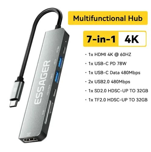 Hub Essager-Usb Tipo-C para Hdmi - Foto 3