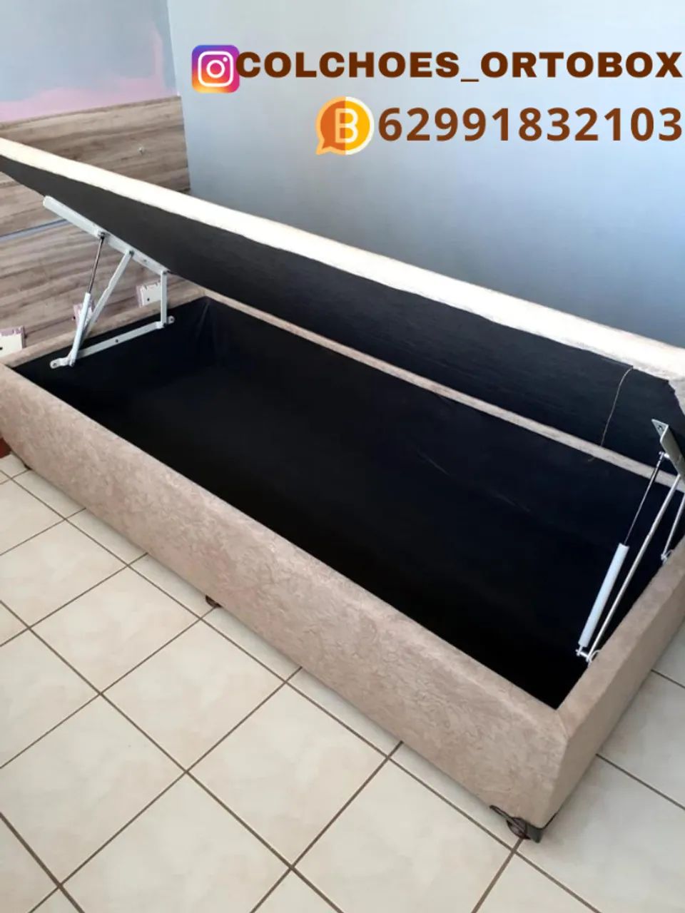 Cama Box Baú solteirão 108 por 198 - Foto 3