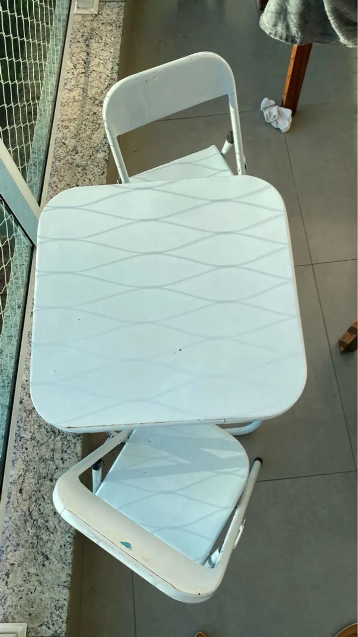 Conjunto Mesa e Cadeiras Infantil - Branco - Foto 3