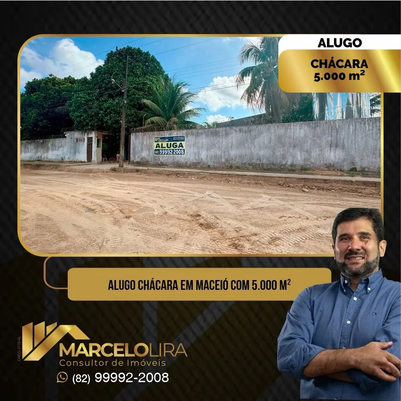ALUGO ÓTIMA CHÁCARA COM 5.000 m2