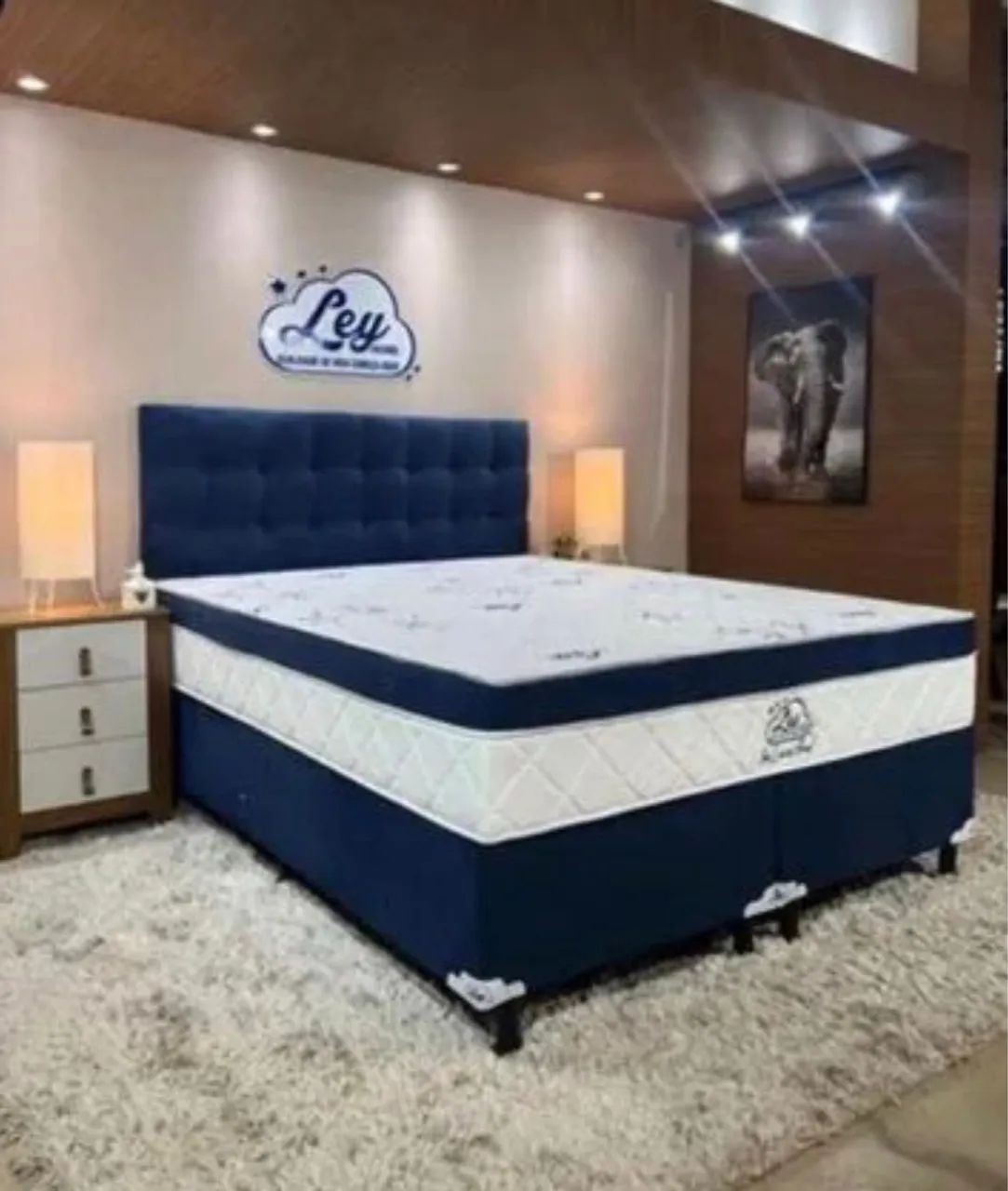Cama box Queen molas ensacadas novas pronta entrega 