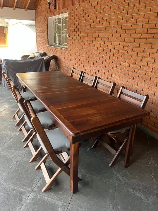 Mesa de jantar elástica + cadeiras