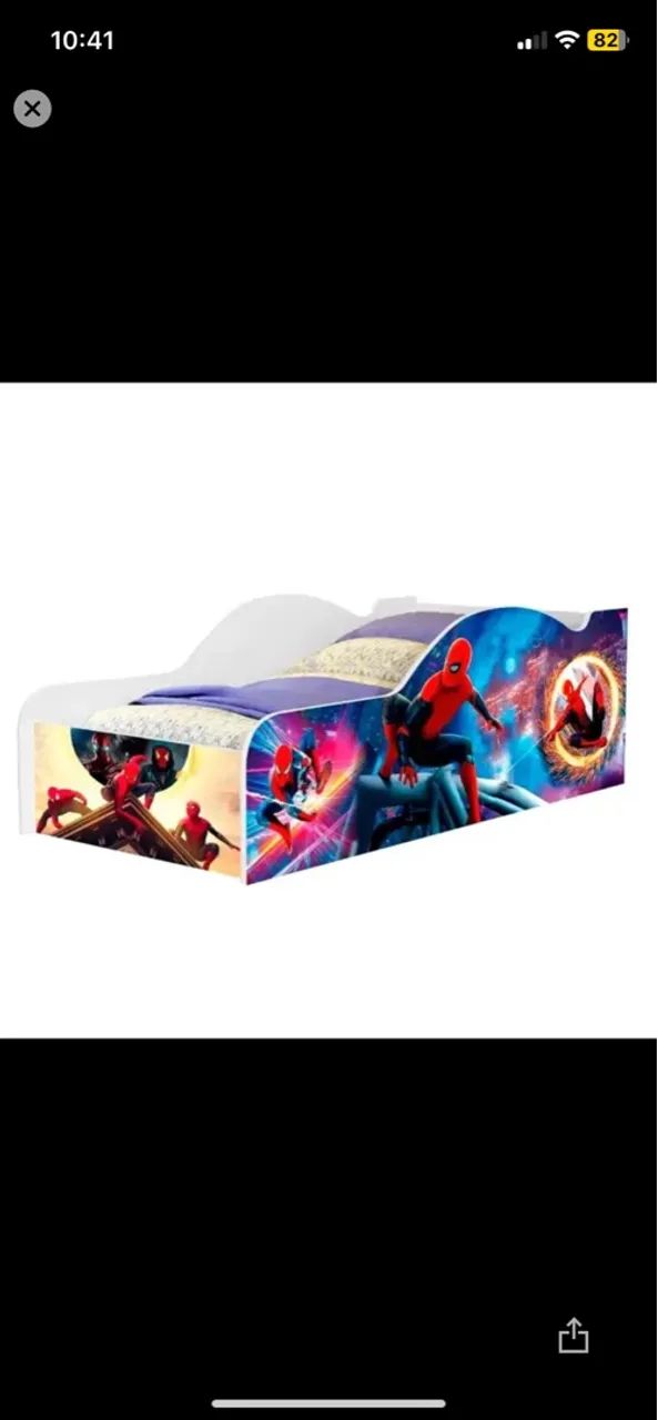 Cama Infantil Spider-Man / caixa com grave, corneta e Twitter  - Foto 2