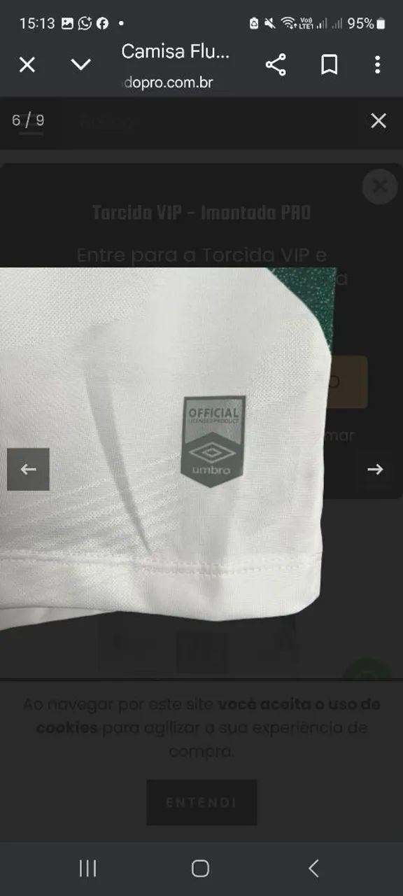 Camisa Fluminense 2024/25 II Branca Umbro - Foto 4