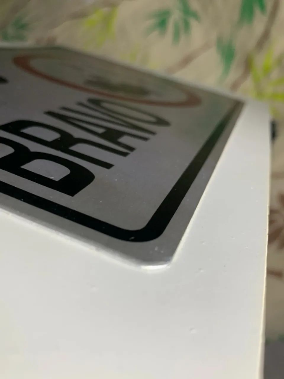 Placa de aviso proibido entrada - Foto 2