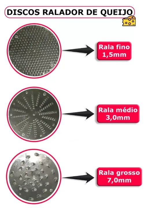 RALADOR QUEIJO ELÉTRICO INOX MALTA - NOVO (NA CAIXA!) - Foto 3