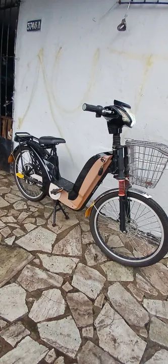 Bicicleta eletrica com baterias novas 3.500 - Foto 3