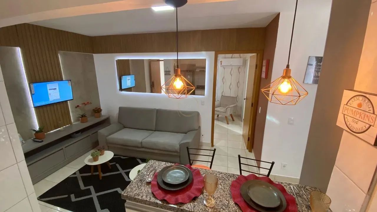 Apartamento Setor Sudoeste mobiliado decorado com um quarto - Foto 5