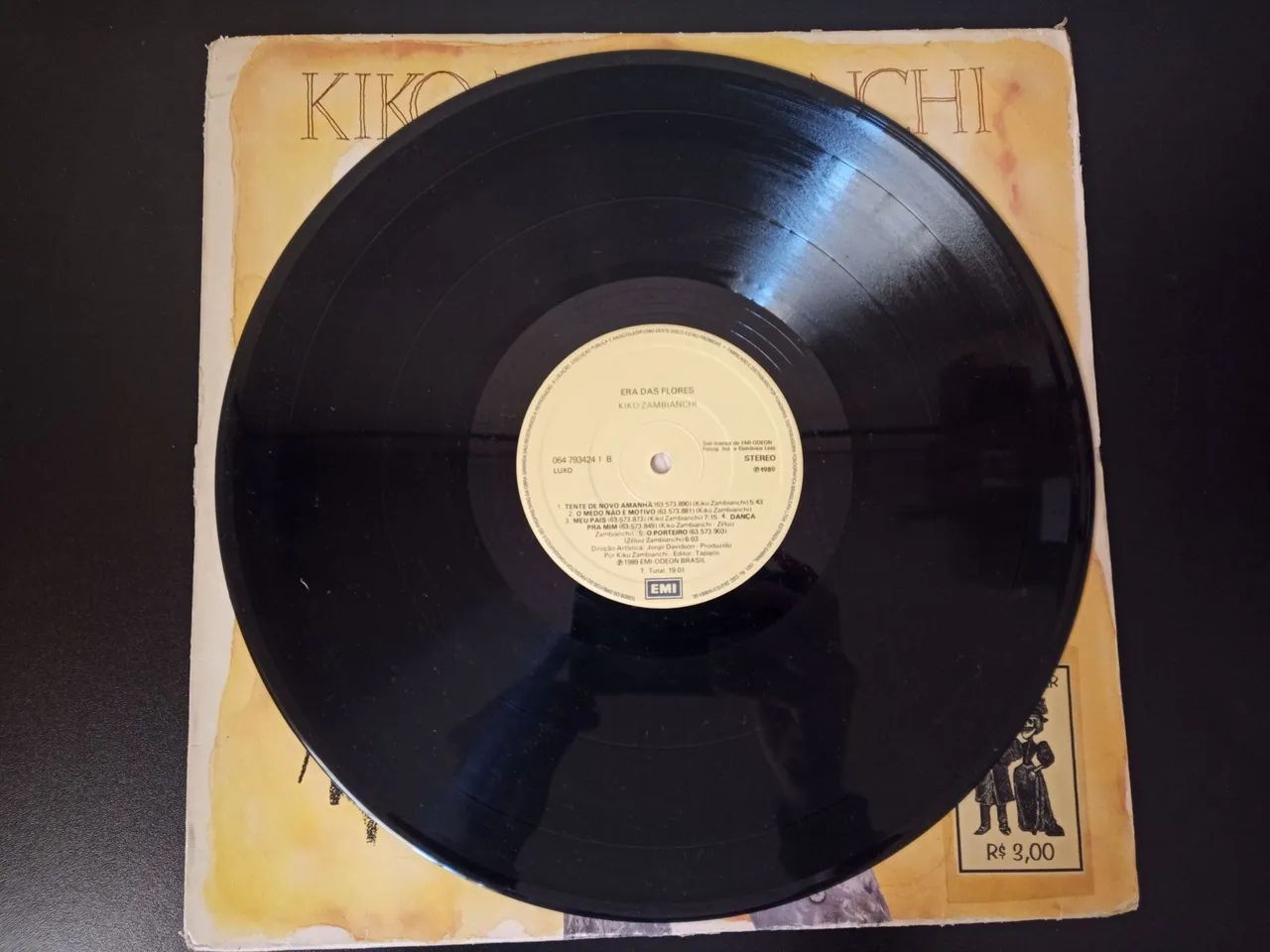 Disco de Vinil Kiko Zambianchi - Era das Flores  - Foto 2