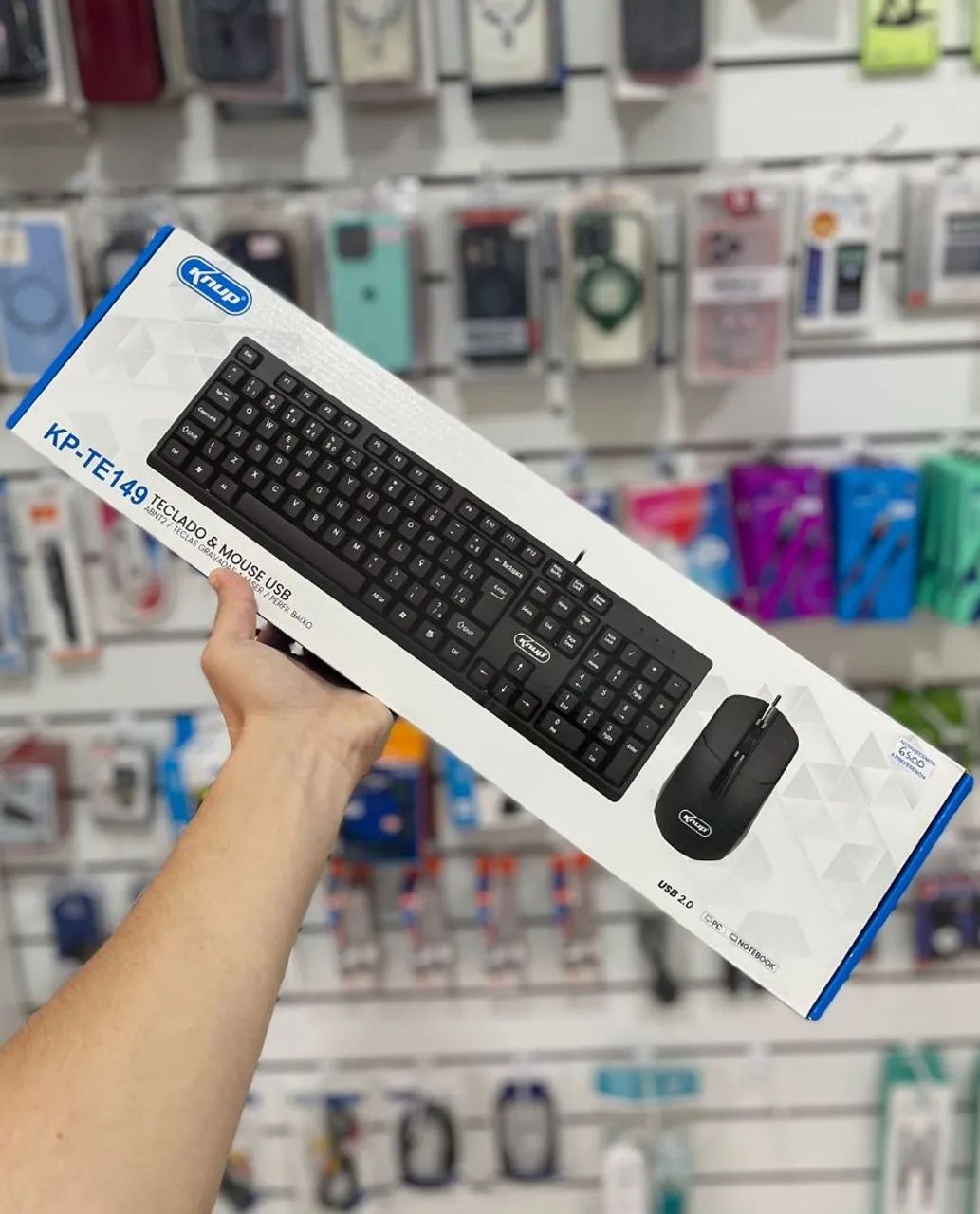 Kit Teclado e Mouse USB Knup (fazemos entregas)