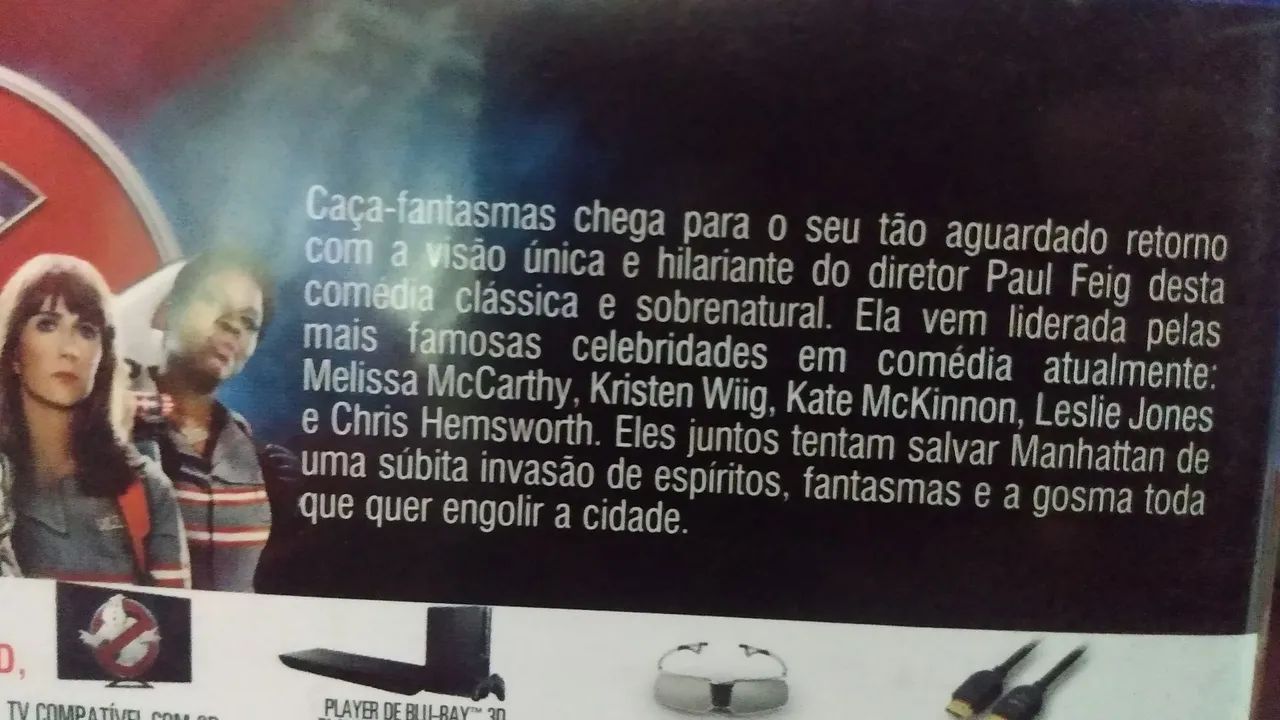 Blu-ray duplo 3D/ 2D caça fantasmas ótimo estado  - Foto 5