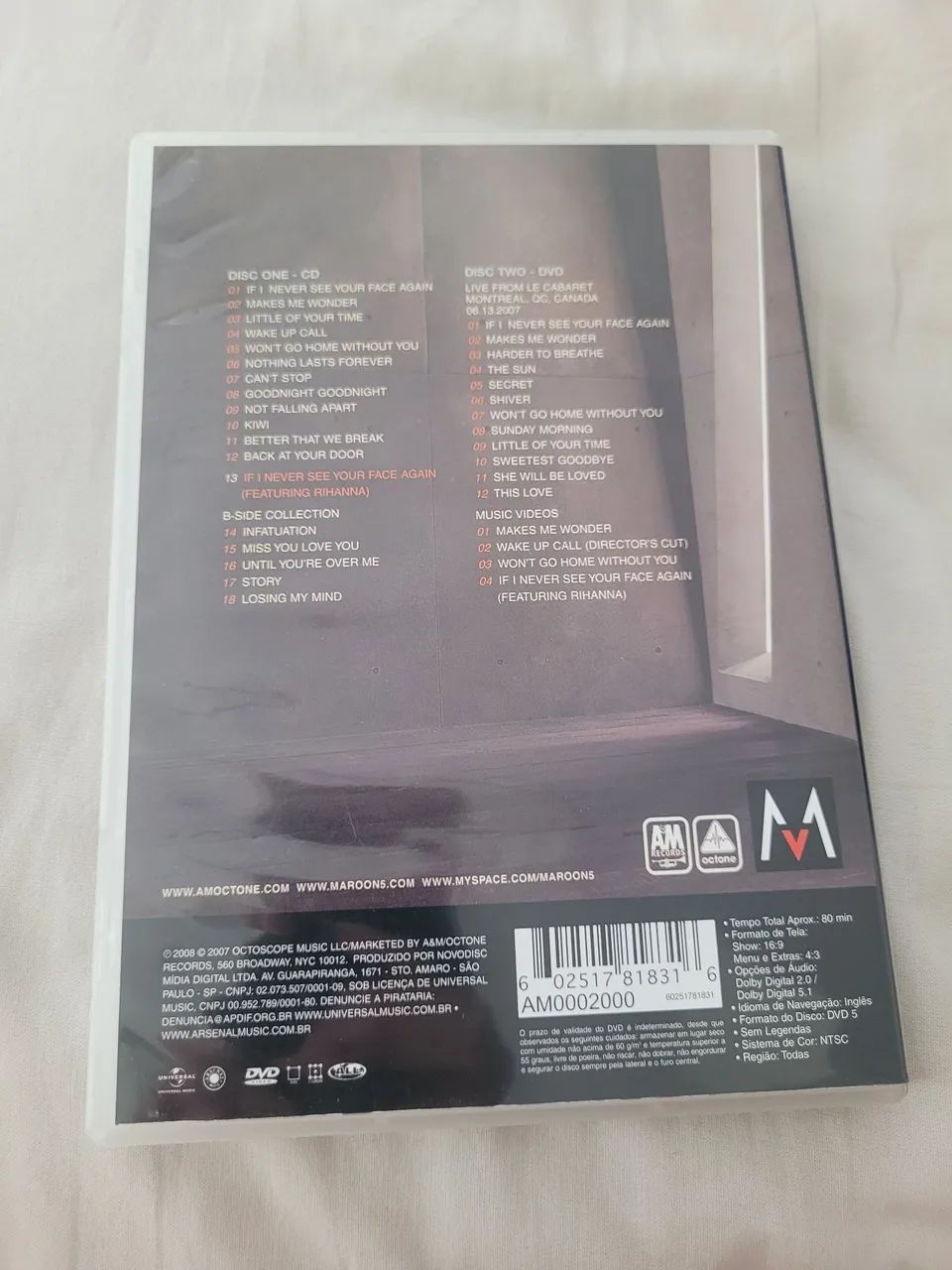 DVD Maroon 5: It Won't Be Soon Before Long - Foto 2