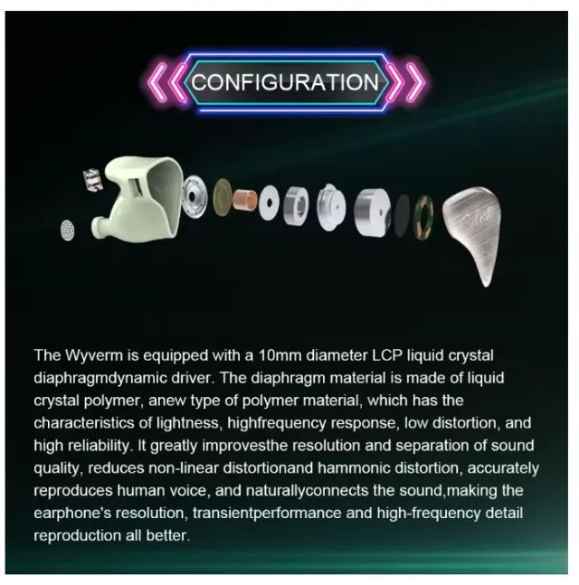 Fone In-ear Kinera Celest Wyvern Gamer Com Mic Profissional Branco - Foto 4