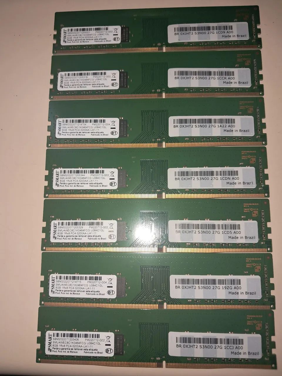 Memórias RAM Smart 8GB DDR4 3200MHz - Diversas