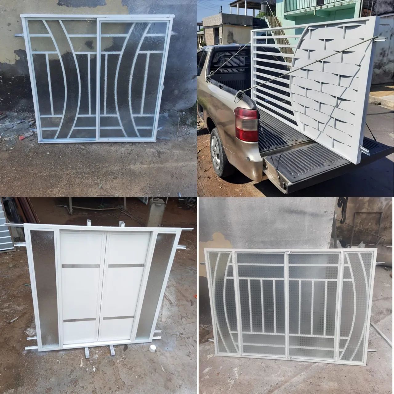 Fabricamos qualquer modelo de porta portão janela proteção guarda-corpo estrutura 