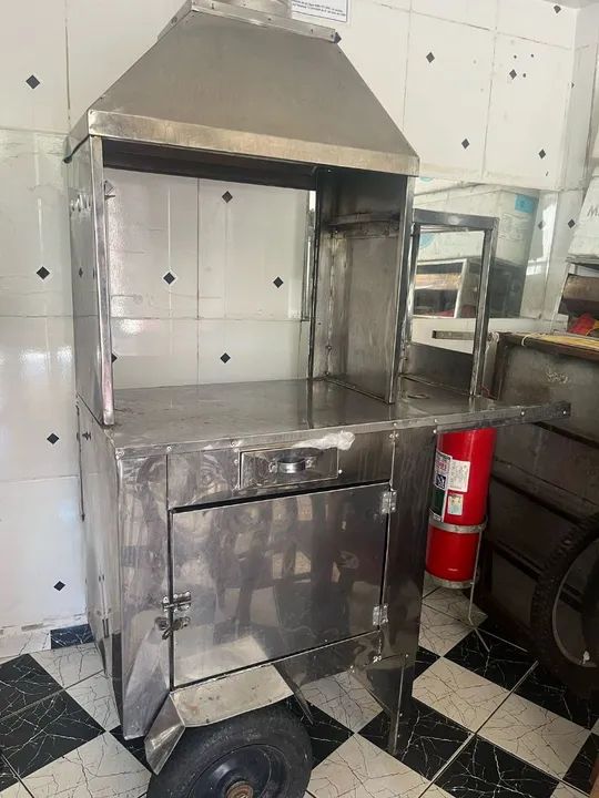 Carinho de churrasco semi novo  - Foto 2