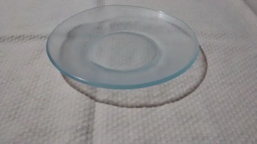 Pires Duralex Transparente Marmorizado Artesanato Anos 80