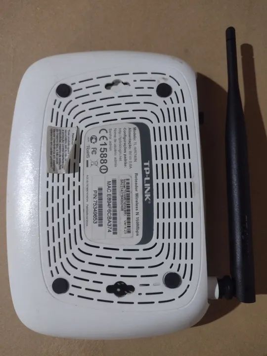 Roteador Wireless N TP LINK TL-WR740N 150Mb 9V 0,6A - Foto 6