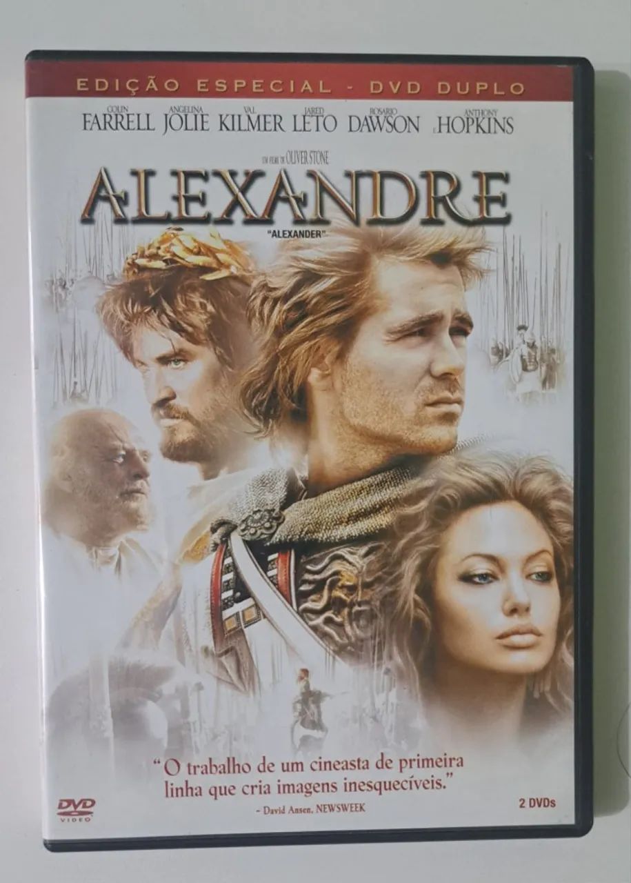 DVD Filme - Alexandre - Colin Farrell,  Angelina Jolie, Val Kilmer e Antony Hopkins