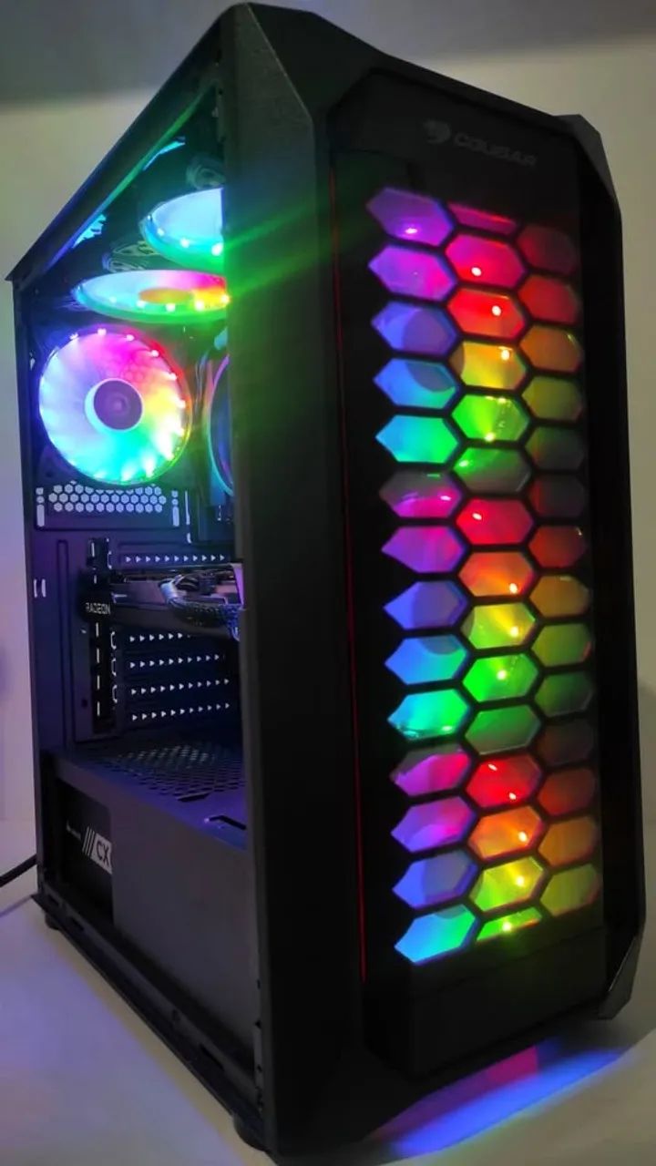 Pc Gamer Cougar Ryzen 5 4500 RX 7600 = 4060 - Foto 4