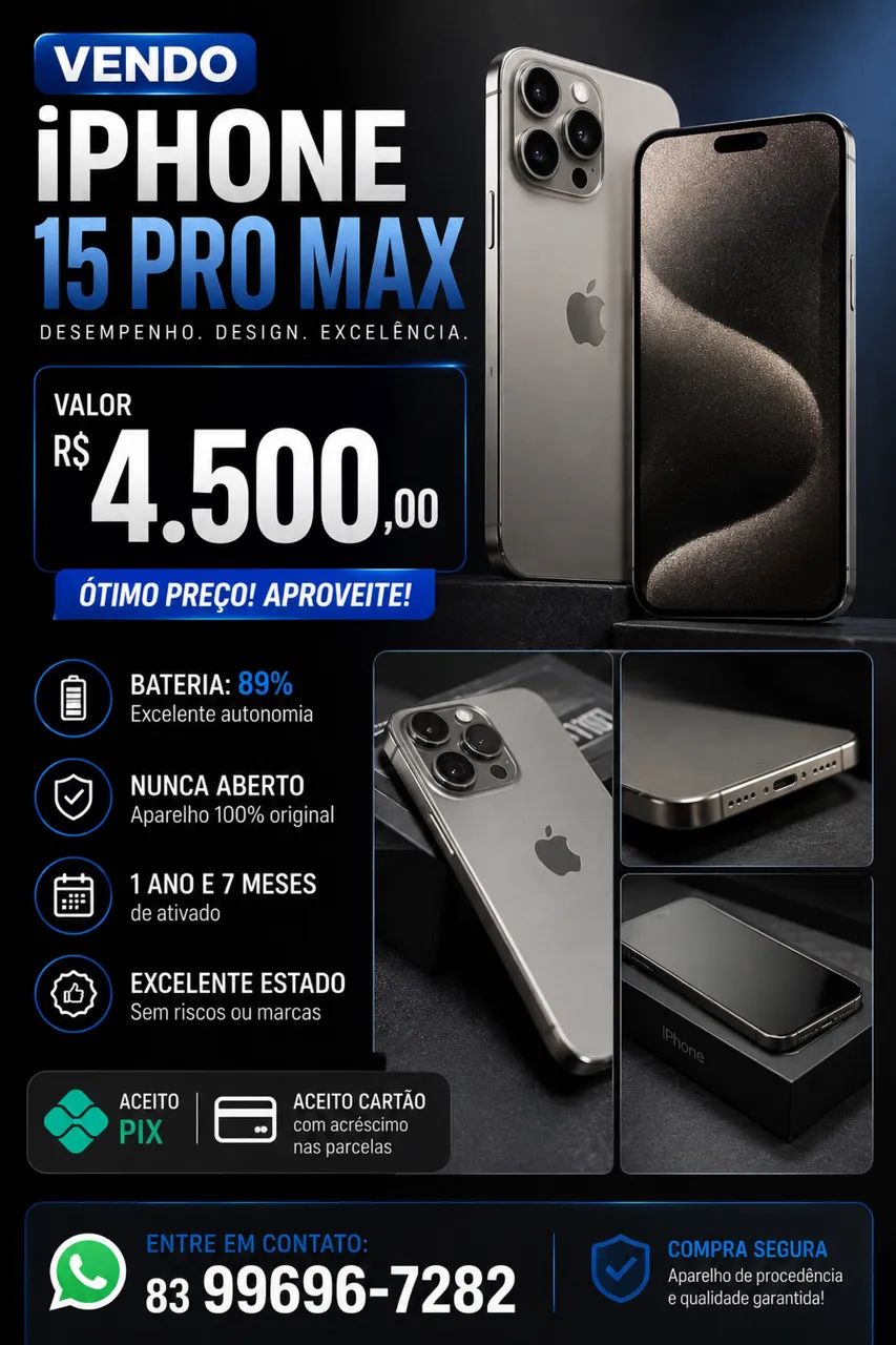 Vendo iPhone 15 pro Max 