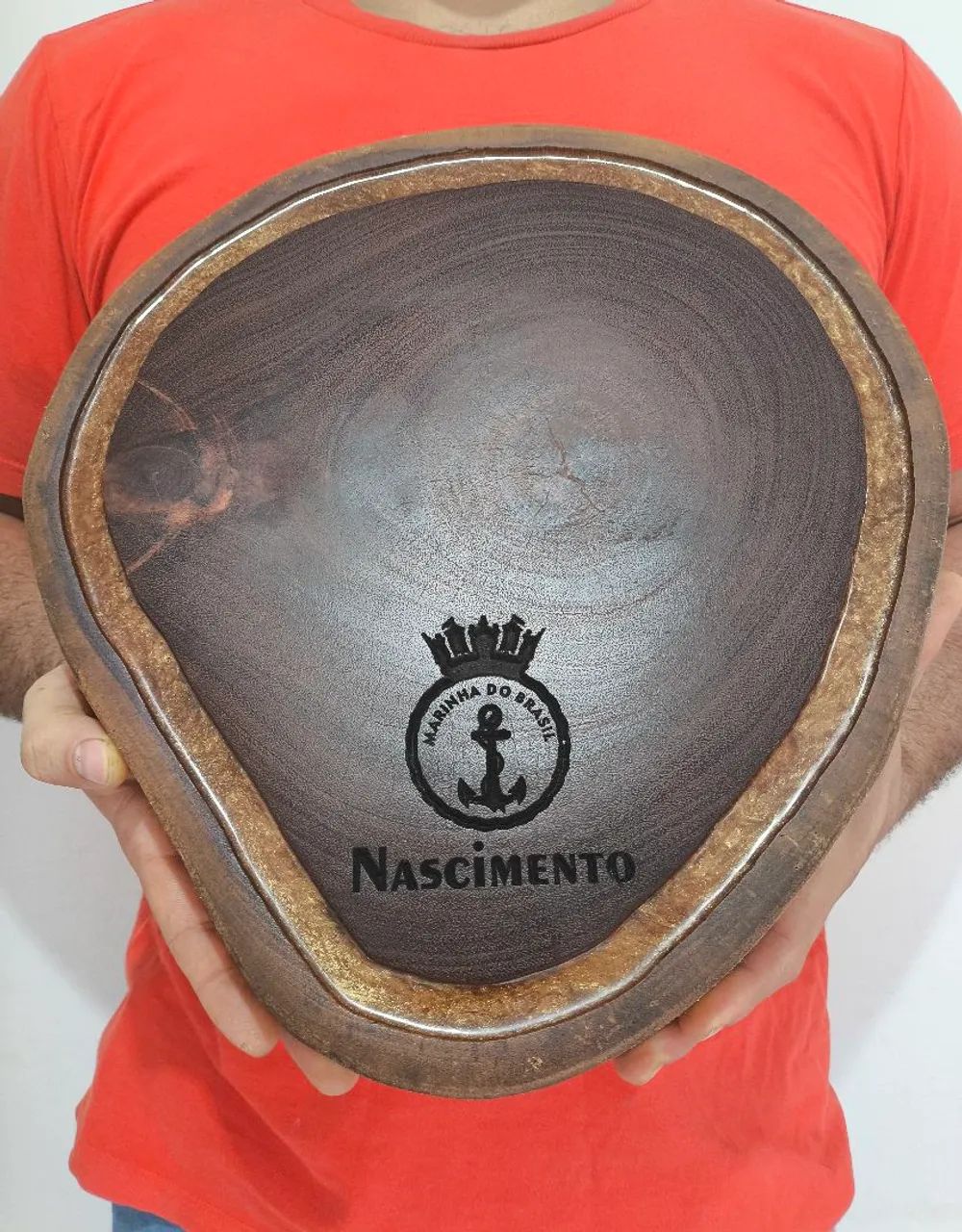 Dia dos país - Tábua rústica personalizada - Foto 3