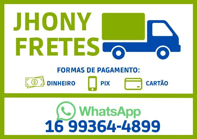 Fretes e carretos Disponível 