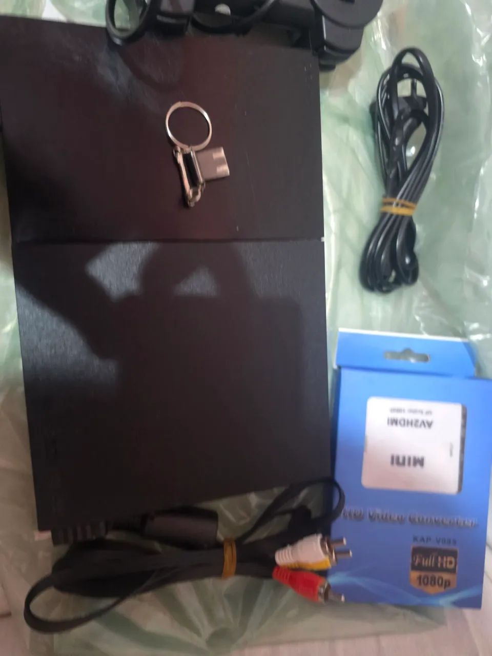 PlayStation 2 com conversor e 2 controles  - Foto 3