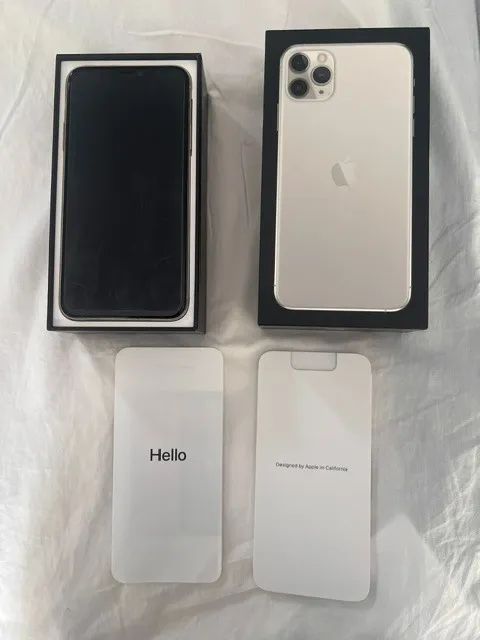 IPHONE 11 PRO MAX -256GB - SILVER - COM CAIXA E ACESSÓRIOS - Foto 2