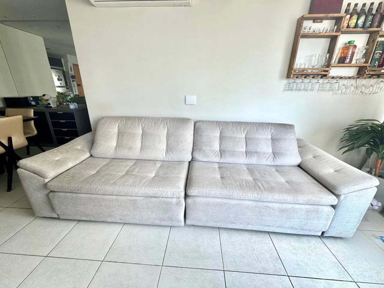 Sofá retrátil 2,90 mts super conservado