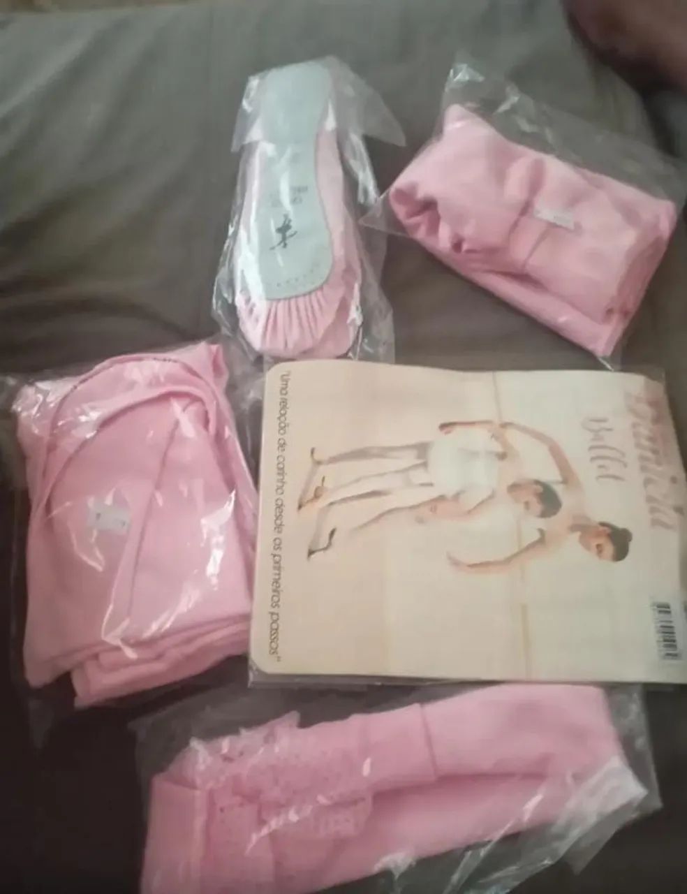 Conjunto menina ballet rosa 