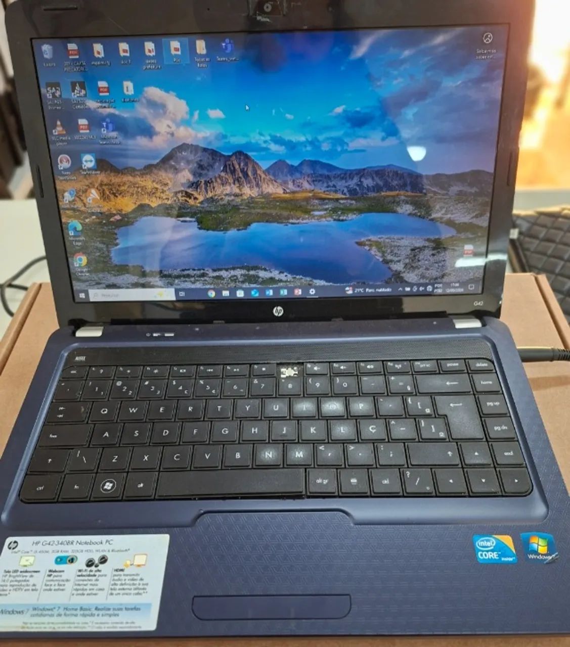 Notebook HP i5 com SSD de 240 gb