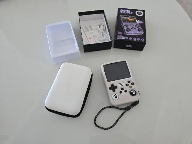 Console completo R36S 128, com case e protetor silicone (NOVO) - Foto 5