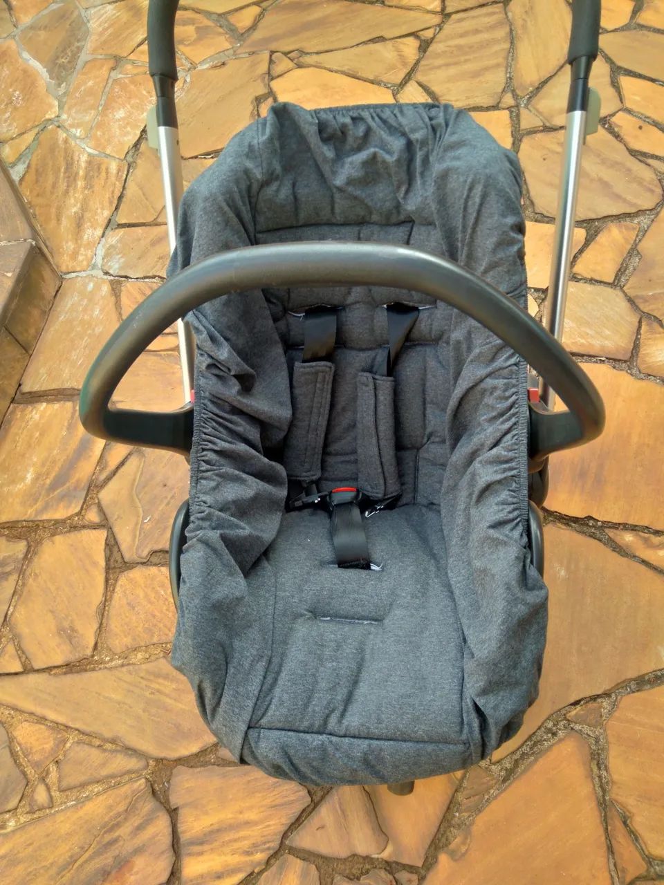 Carrinho de bebê KIDDO 3 peças berço + Moisés  - Foto 2
