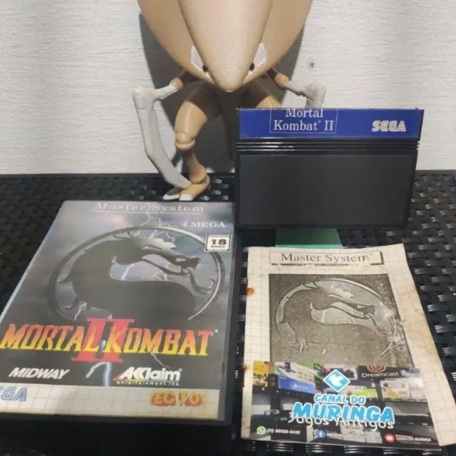 Mortal Kombat 2  - Original - CIB - Master System - Caixa Original - Manual Original