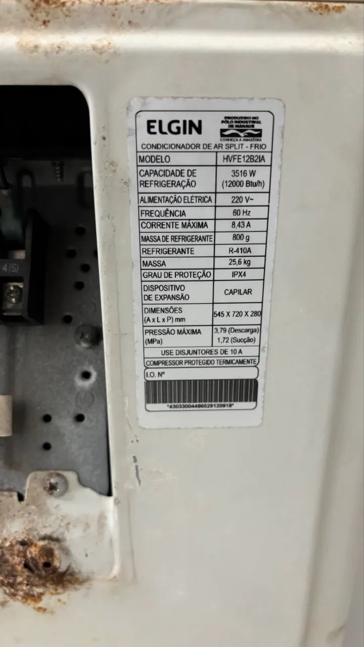 Ar condicionado Elgin 12 mil btus - Foto 3