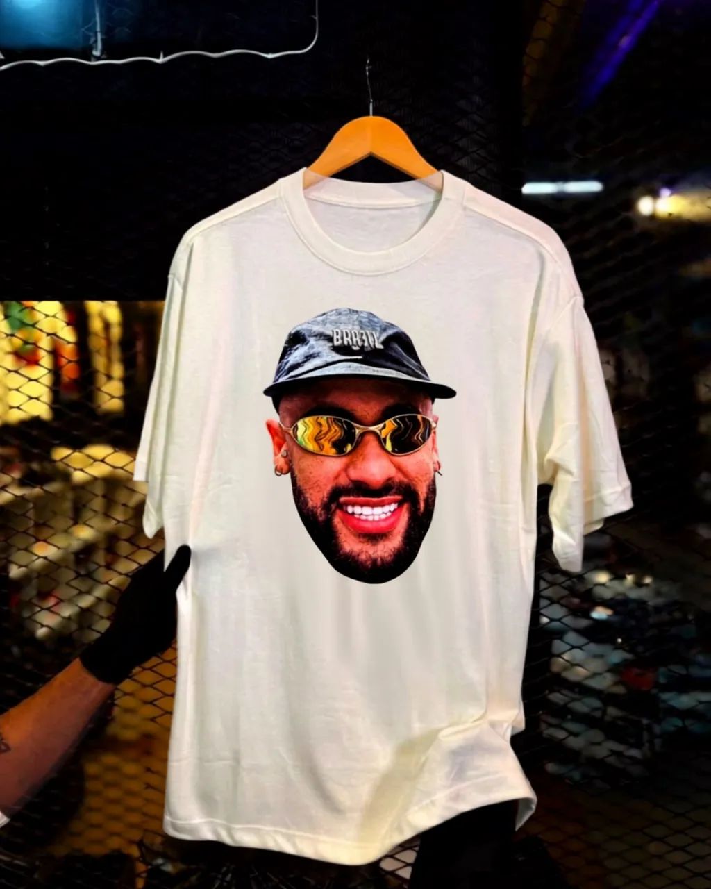 Camisa streetwear oversized estampada 