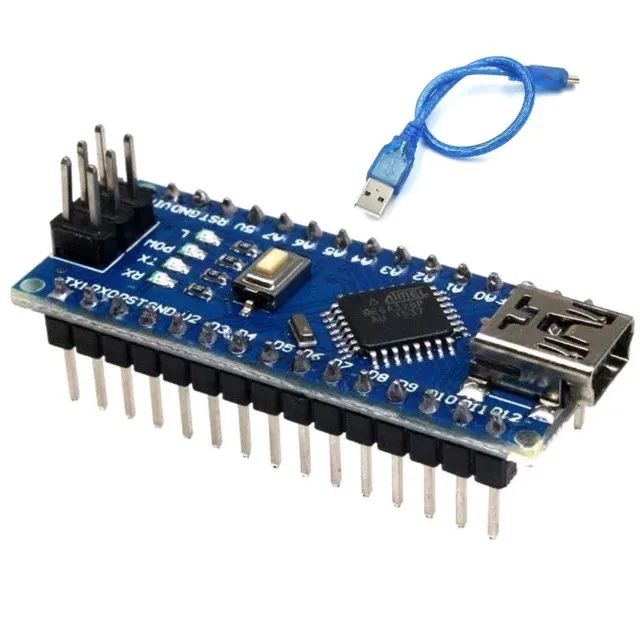 Arduino Nano V3 com cabo Micro USB e chip Atmega168 Ch340 Lacrado - Foto 2
