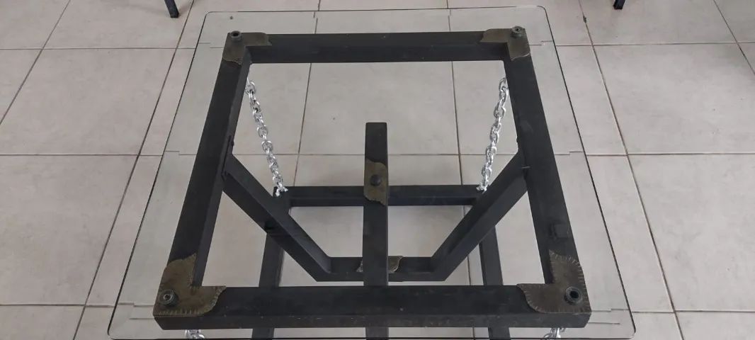 Mesa Decorativa de Vidro Tensegridade - Foto 3