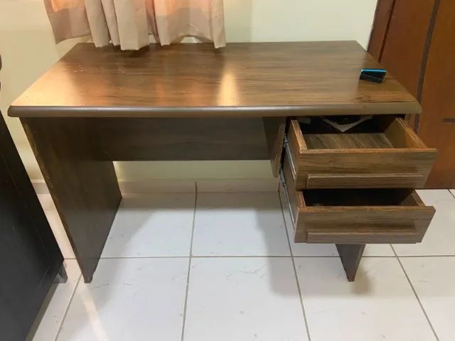 Escrivaninha / Mesa de Escritório com 2 Gavetas - Foto 3