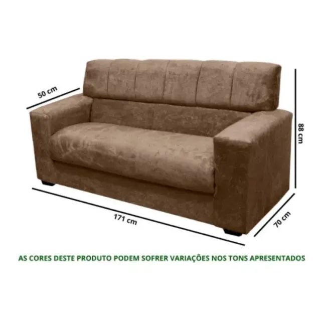 Conjunto de Sofá 2x3 Lugares Dubai Masterflex