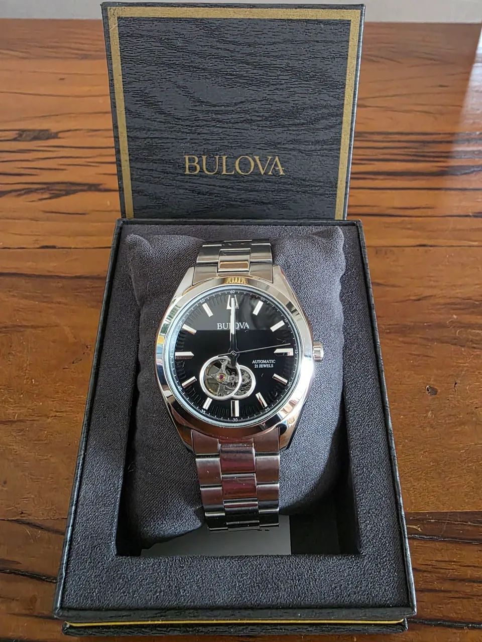 RELÓGIO BULOVA SURVEYOR - OPEN HEART - AUTOMÁTICO 