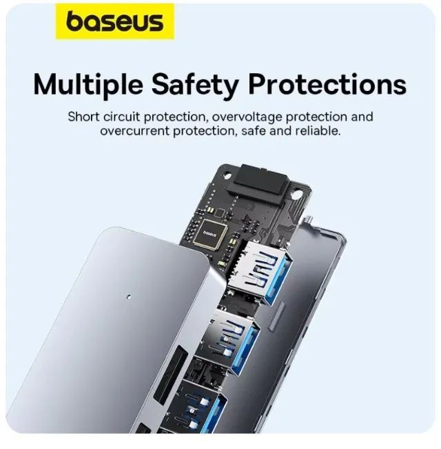 Hub Baseus Com 4 Portas Usb 3.0 Baseus P/ Pc Laptop Macbook - Foto 4