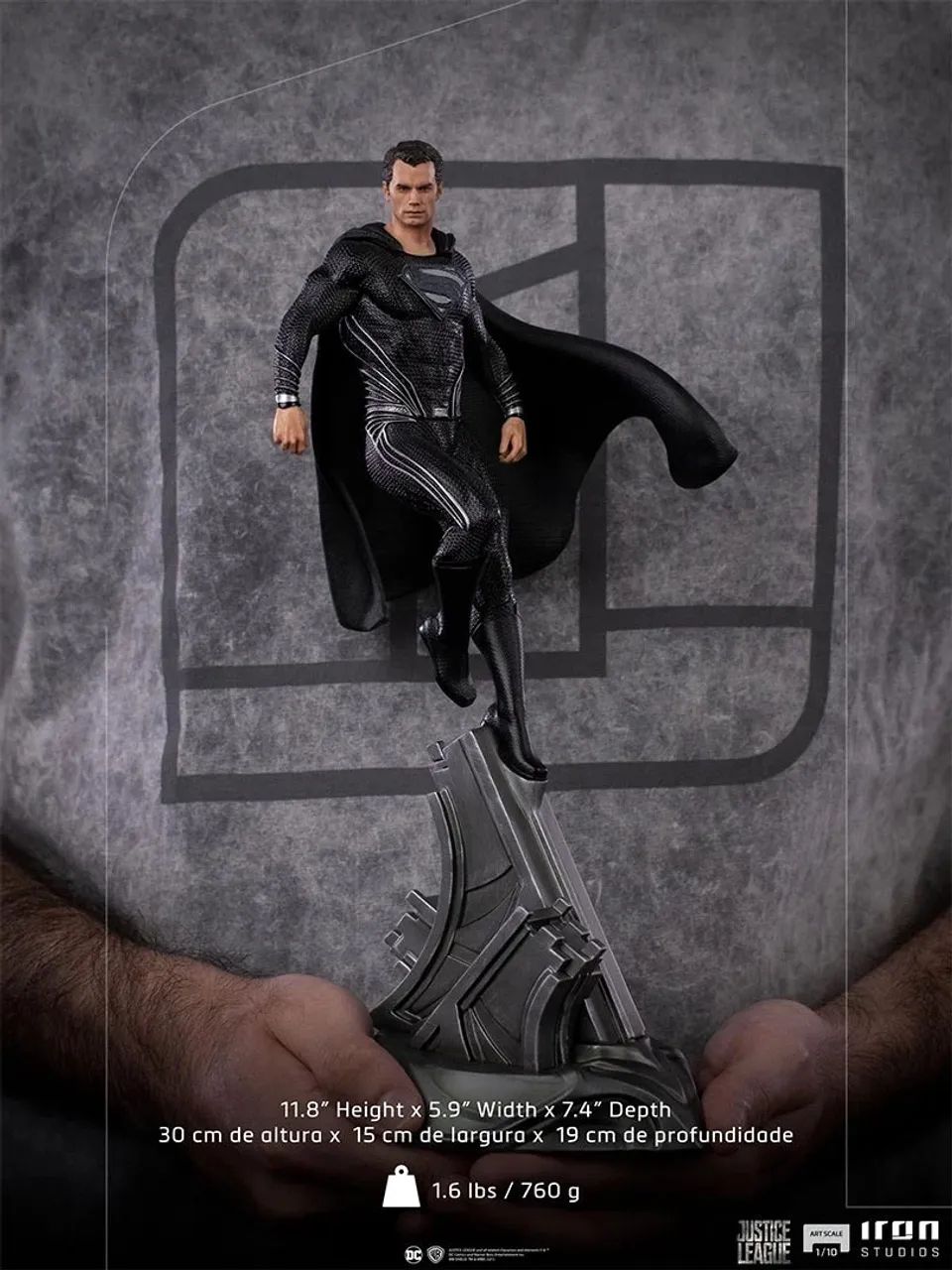 Superman black suit iron studios  - Foto 5