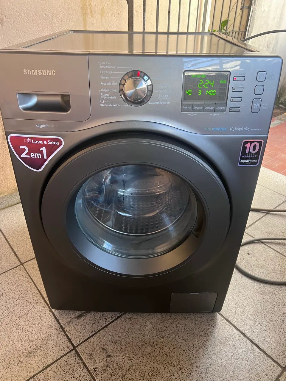 Lava e seca Samsung inox 