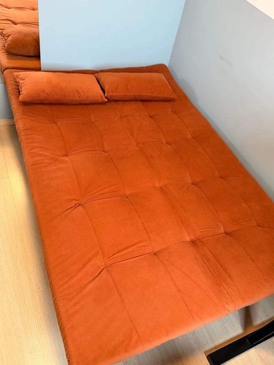 Sofá Cama versátil, Terracota - 1,90x1,25m - Foto 3