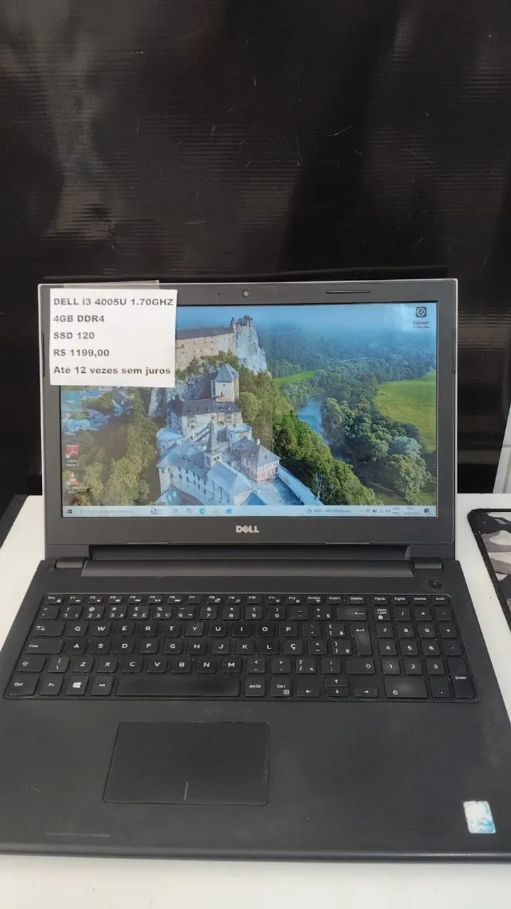 Notebook dell i3 4005U 1.70GHZ