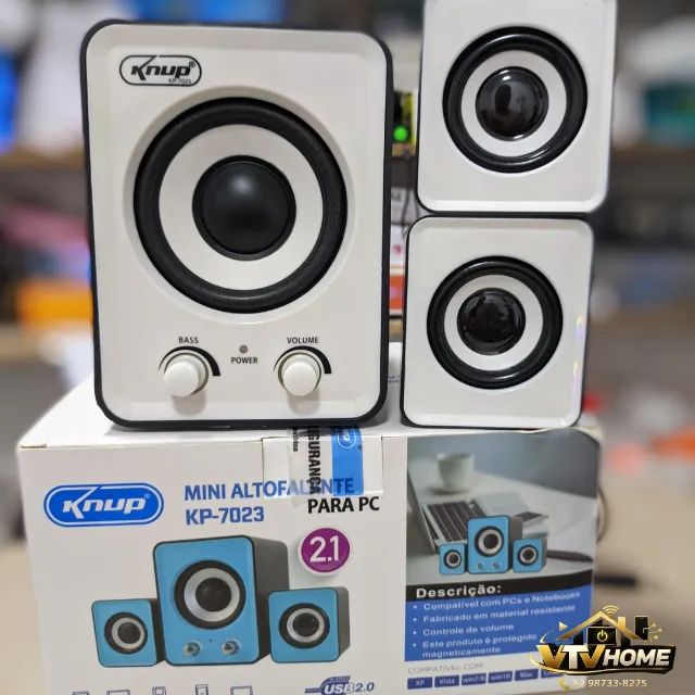 Caixinha Para PC e Notebook Com Subwoofer + Entrega Grátis  - Foto 4