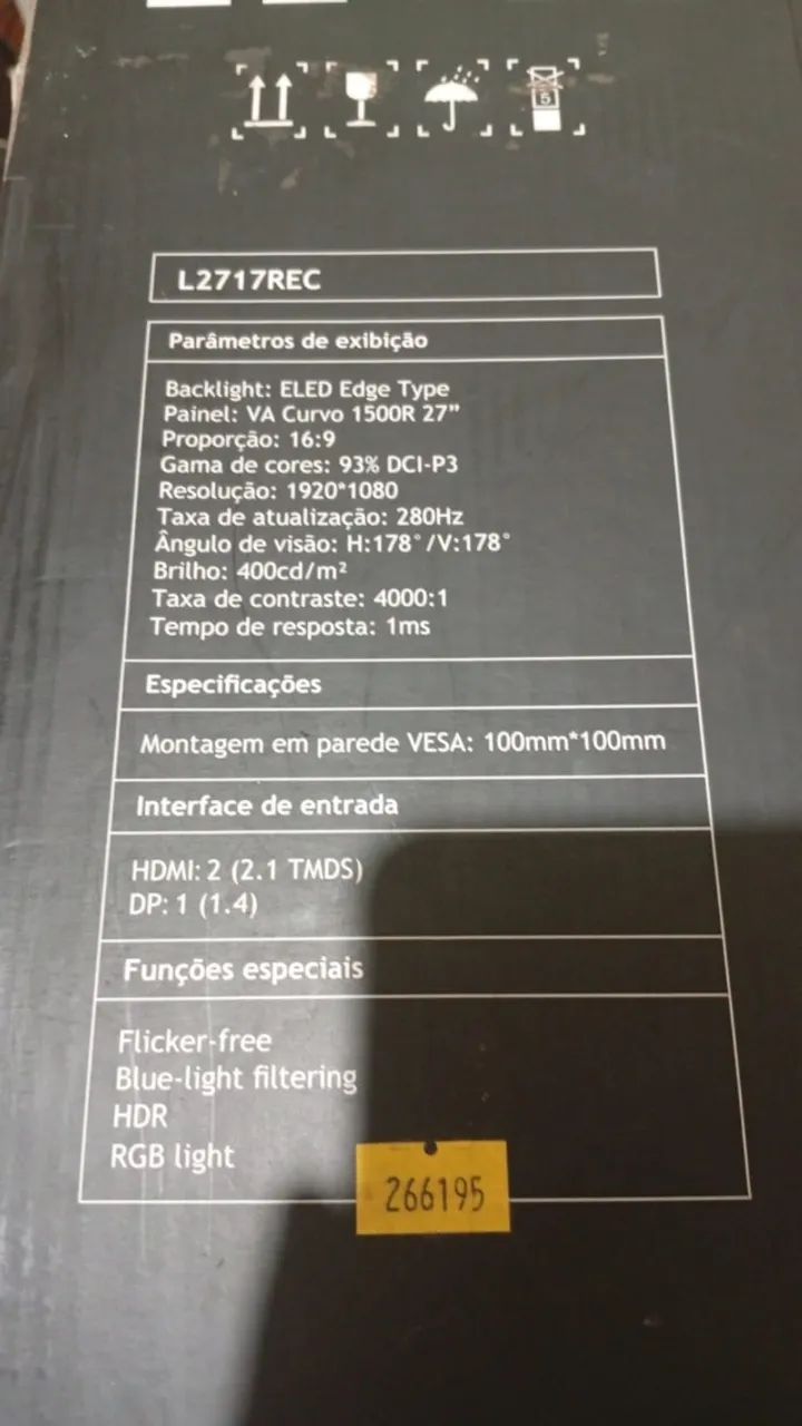 .Monitor Level Curvado| 280HZ | 27 Polegadas - Foto 2