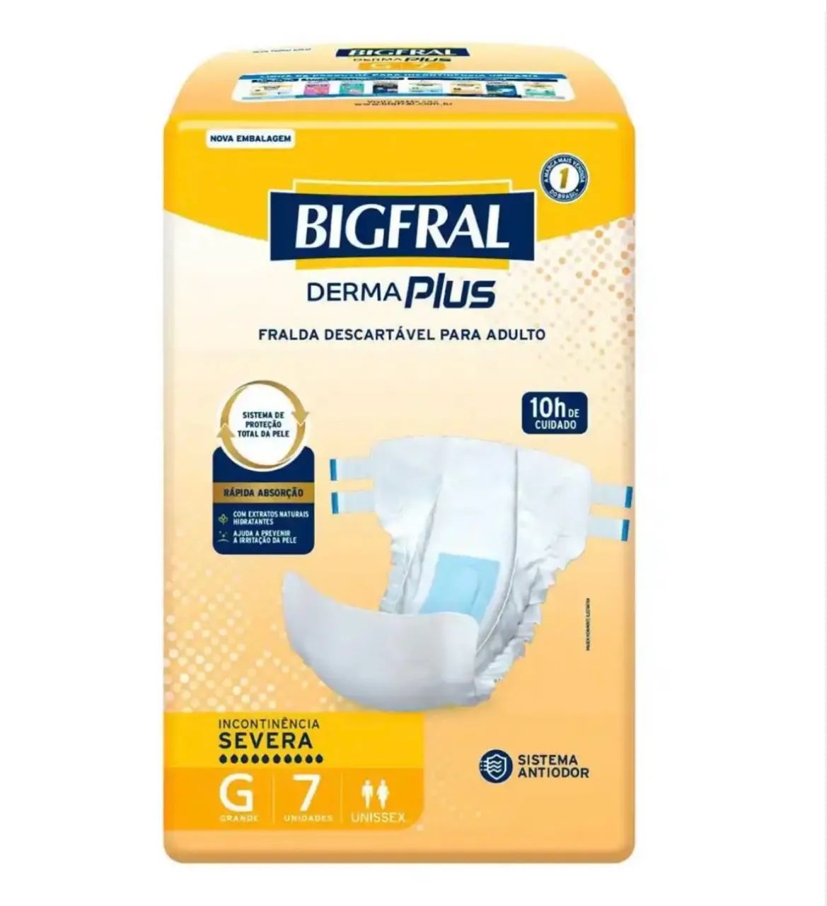 Fralda Geriátrica Bigfral Derma Plus G  - Foto 2